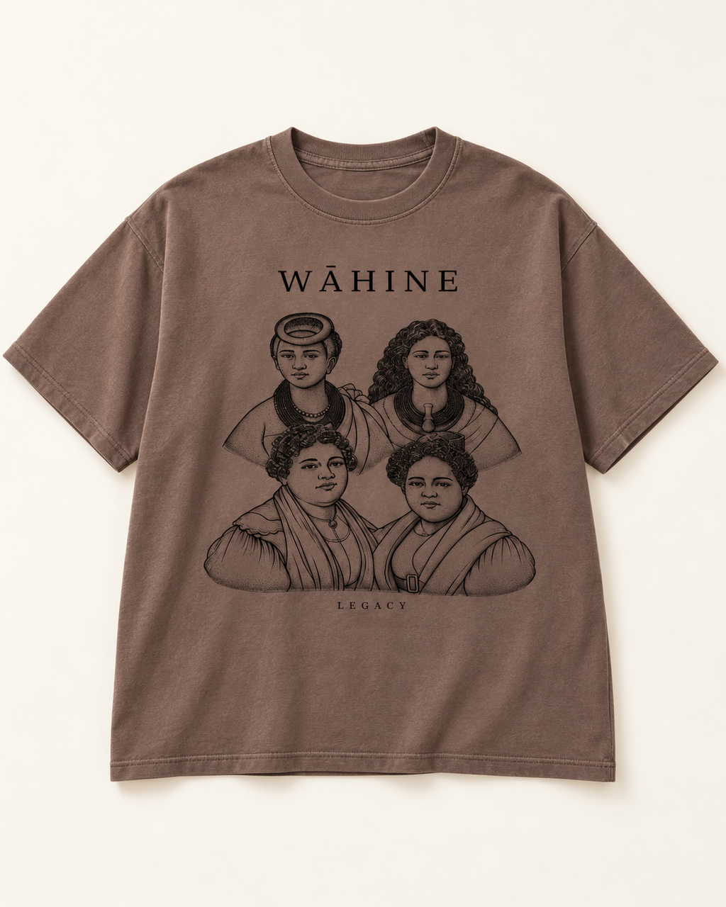 Wāhine Tee — Cocoa | Preorder